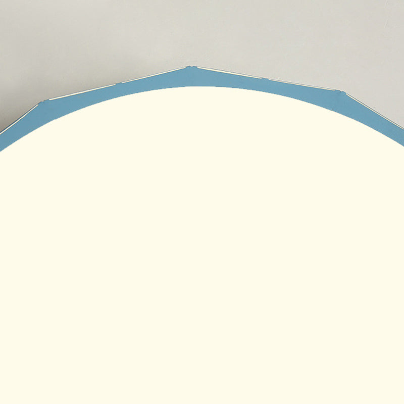 Minimalistische LED flush mount plafond Licht creatieve kleurrijke plafond lamp met acryl schaduw