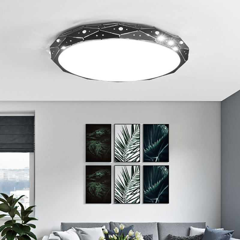 Minimalistische LED flush mount plafond Licht creatieve kleurrijke plafond lamp met acryl schaduw