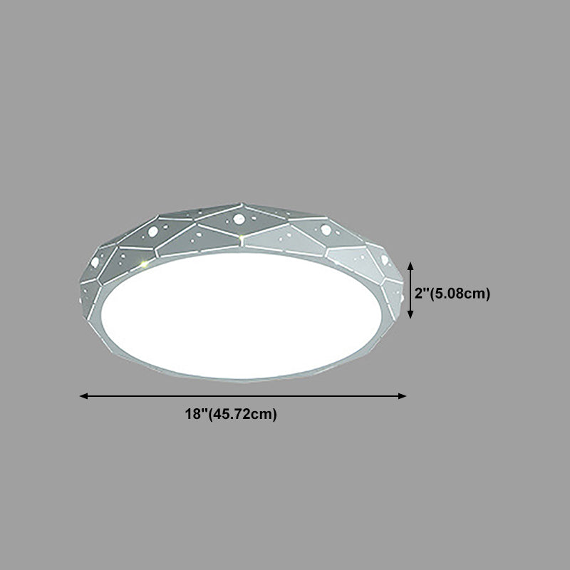 Minimalista LED Flush Mount Lampada da soffitto creativa colorata con paralume acrilico