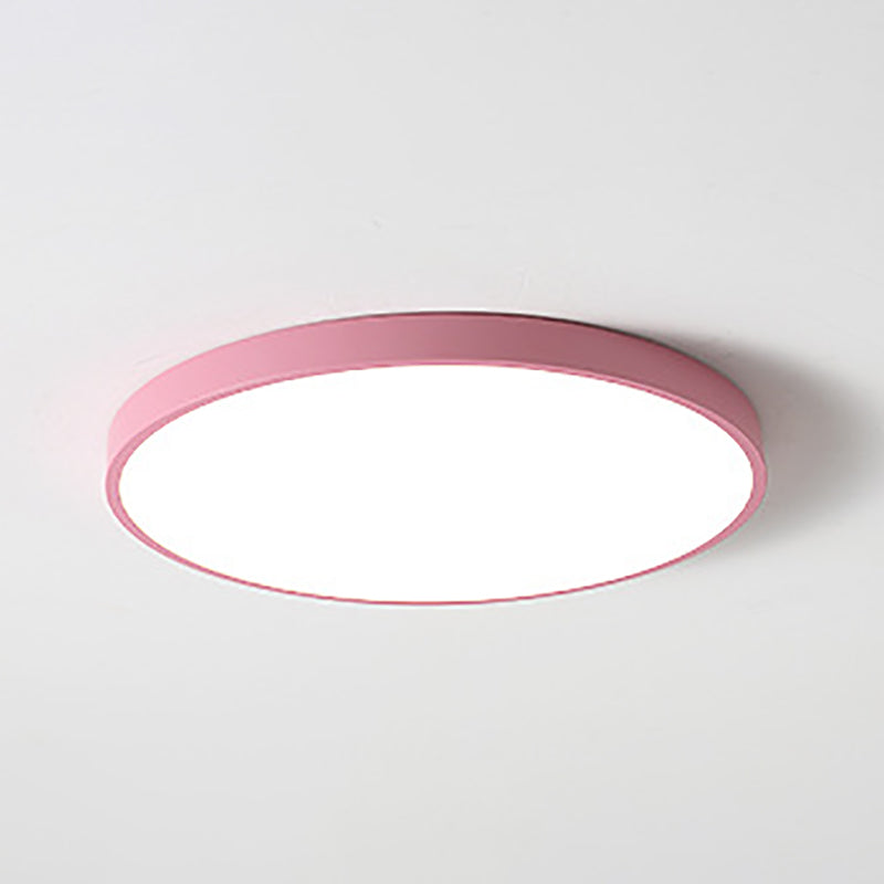 Minimalist LED Flush Mount Ceiling Light Colorful Ceiling Lamp with Acrylic Shade
