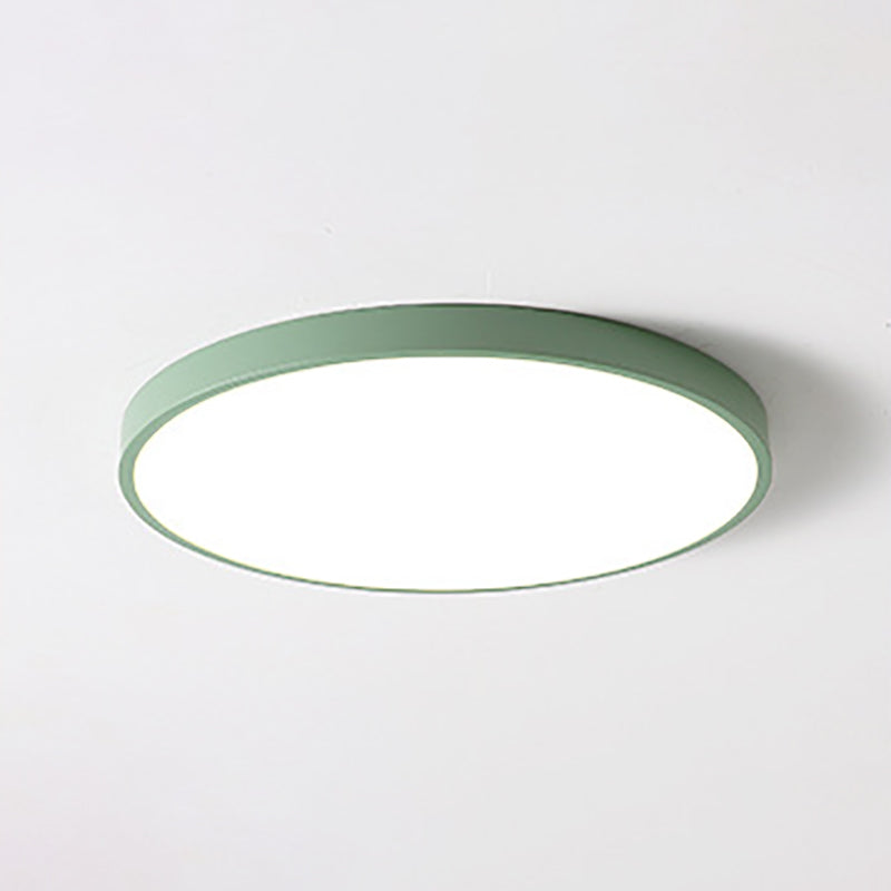 Minimalist LED Flush Mount Ceiling Light Colorful Ceiling Lamp with Acrylic Shade