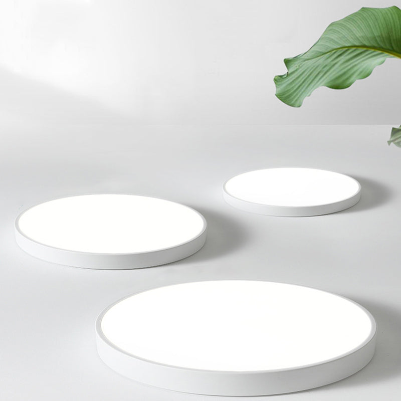 Minimalist LED Flush Mount Ceiling Light Colorful Ceiling Lamp with Acrylic Shade