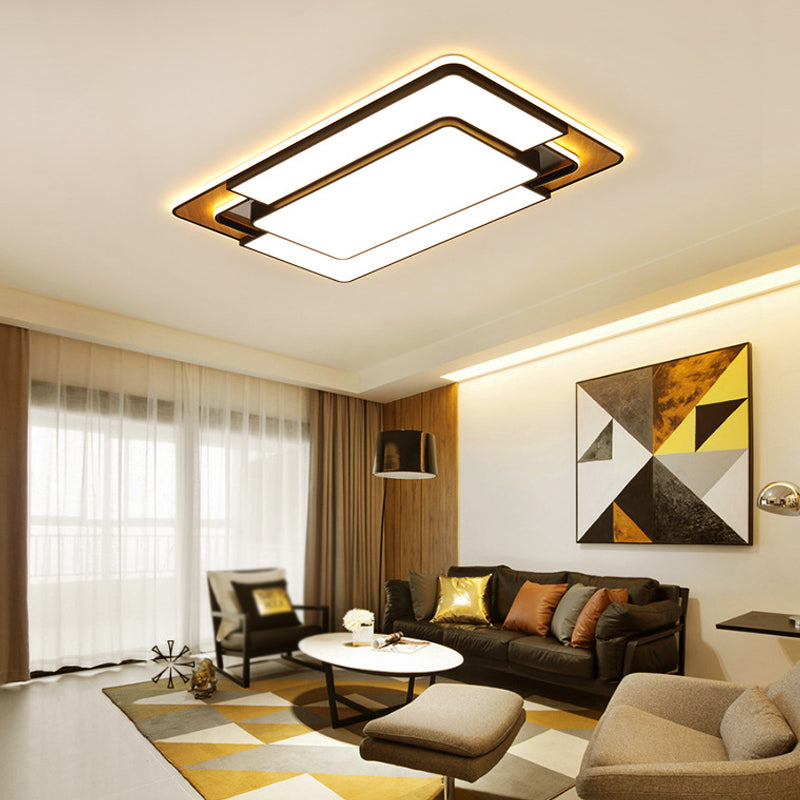 Nordic Simple Flush Ceiling Light Geometric LED Flush Mount Lighting