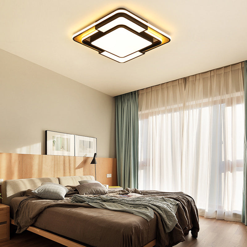 Nordic Simple Flush Ceiling Light Geometric LED Flush Mount Lighting