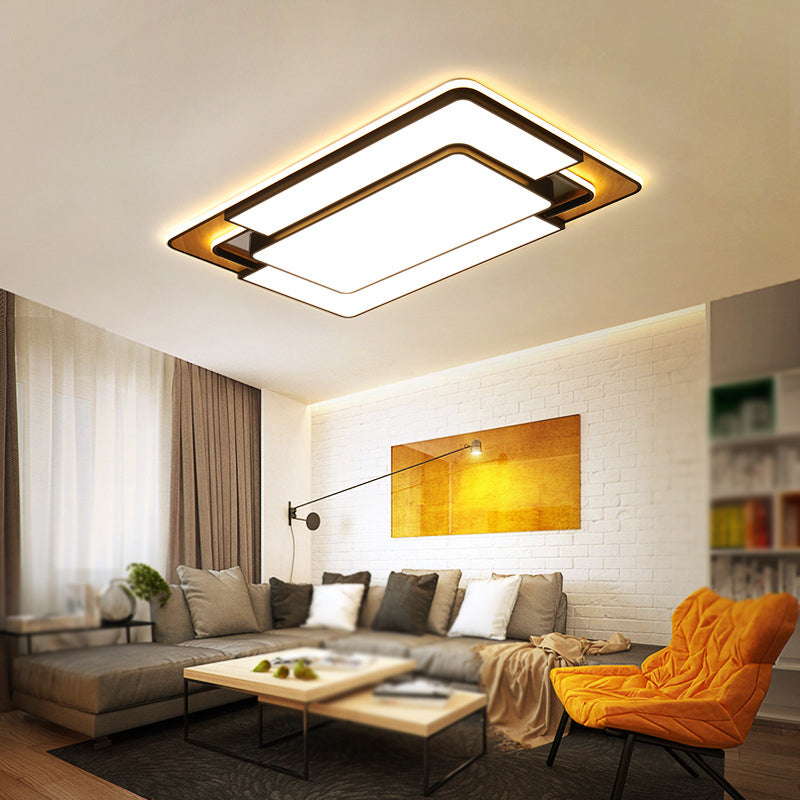 Nordic Simple Flush Ceiling Light Geometric LED Flush Mount Lighting