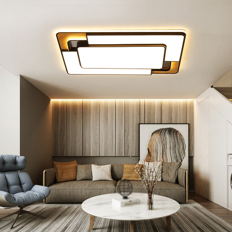 Nordic Simple Flush Ceiling Light Geometric LED Flush Mount Lighting