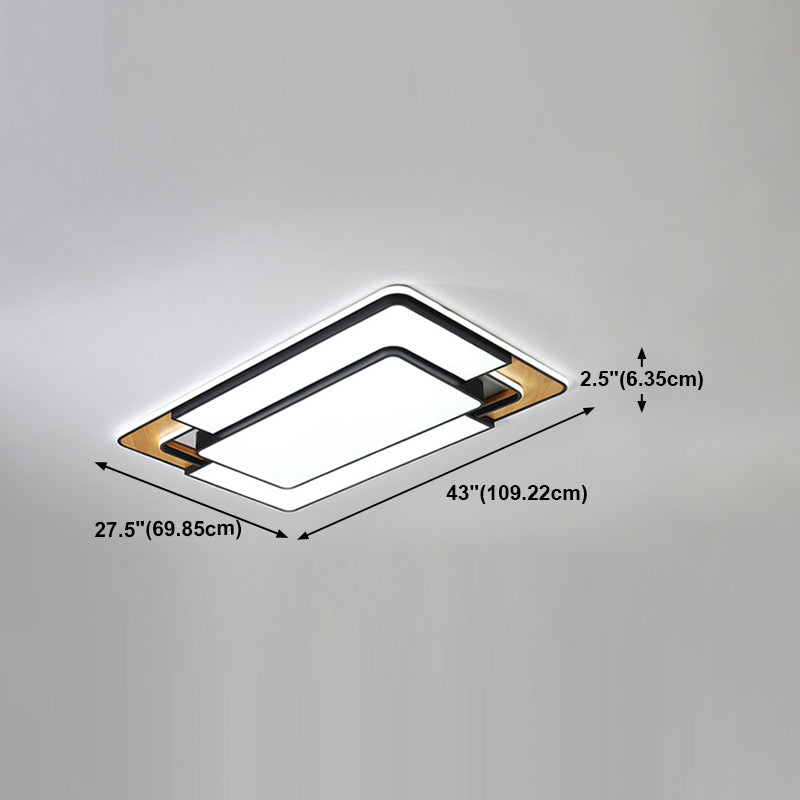 Nordic Simple Flush Ceiling Light Geometric LED Flush Mount Lighting