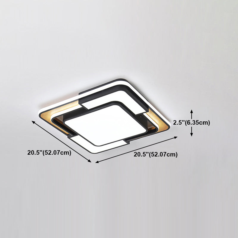 Nordic Simple Flush Ceiling Light Geometric LED Flush Mount Lighting