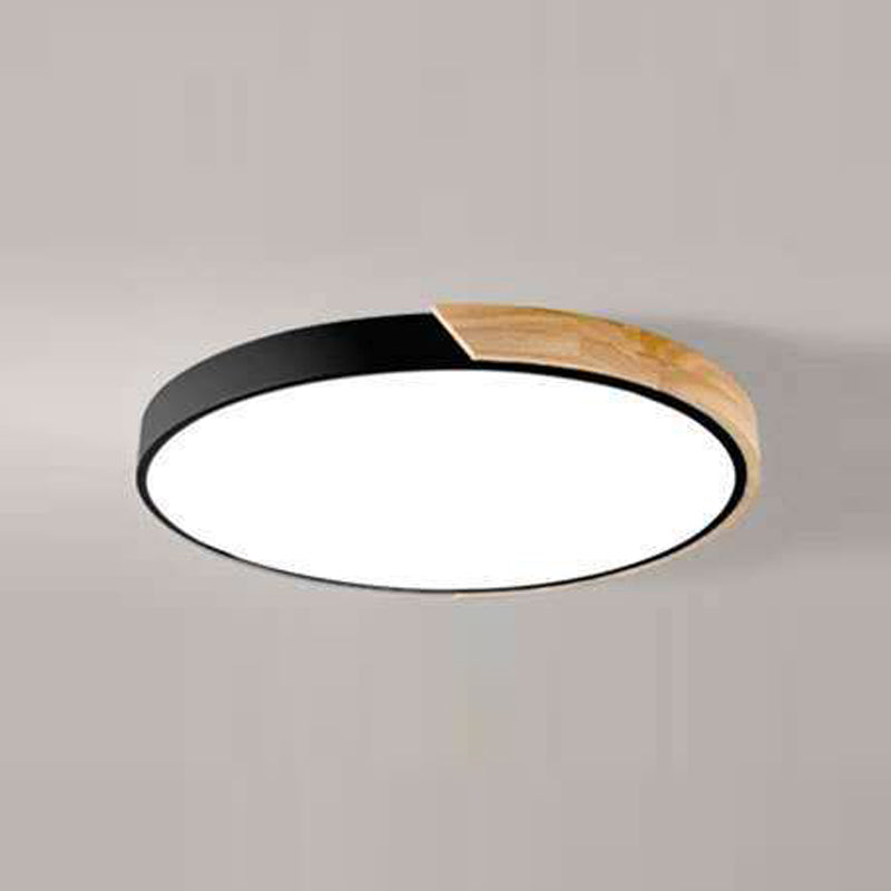 Nordic Simple Flush Plafond Licht Houten LED Flush Mount Verlichting voor Slaapkamer