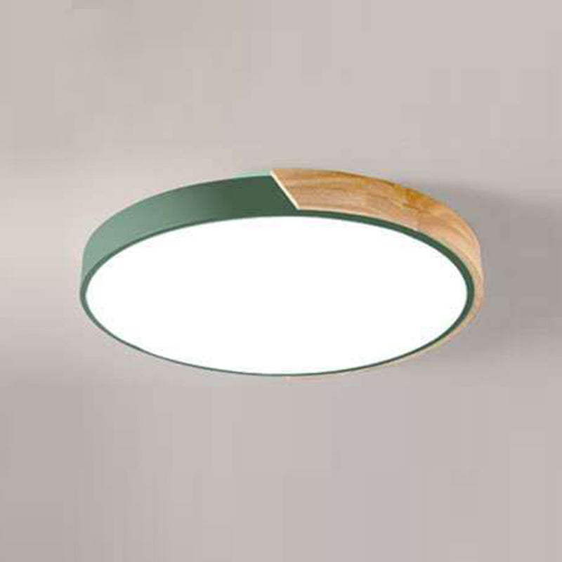 Nordic Simple Flush Plafond Licht Houten LED Flush Mount Verlichting voor Slaapkamer