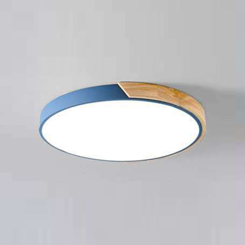 Nordic Simple Flush Plafond Licht Houten LED Flush Mount Verlichting voor Slaapkamer