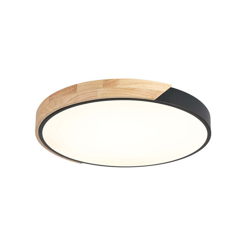 Nordic Simple Flush Plafond Licht Houten LED Flush Mount Verlichting voor Slaapkamer