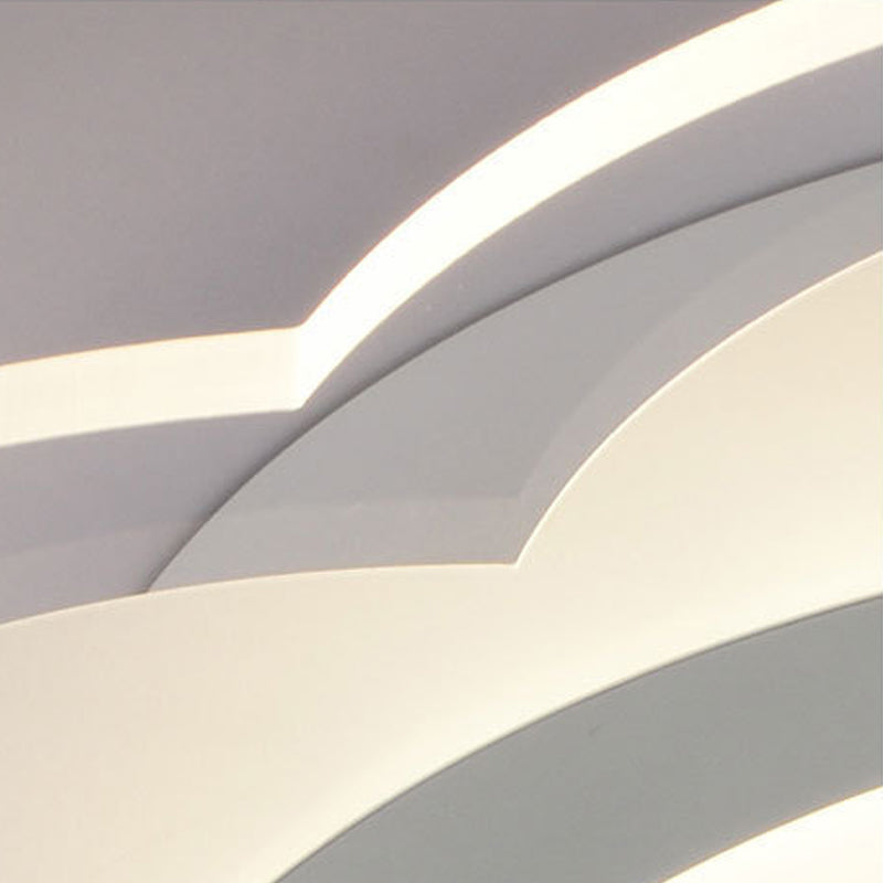 Nordic Simple Flush Ceiling Light Flower LED Flush Mount Lighting for Bedroom