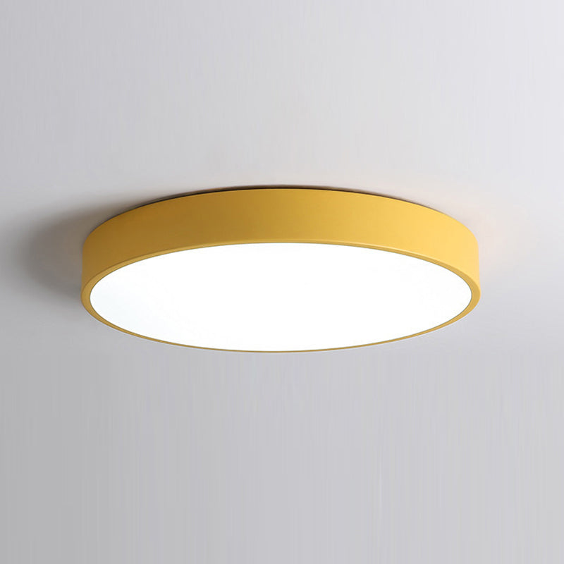 Plafonnier LED rond Simple et nordique, éclairage encastré pour chambre à coucher