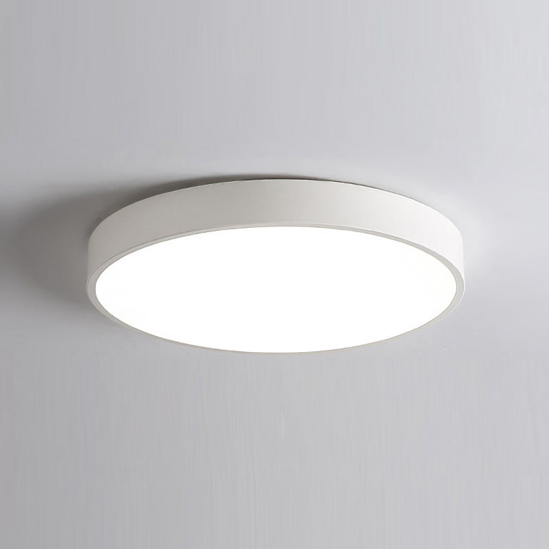 Plafonnier LED rond Simple et nordique, éclairage encastré pour chambre à coucher