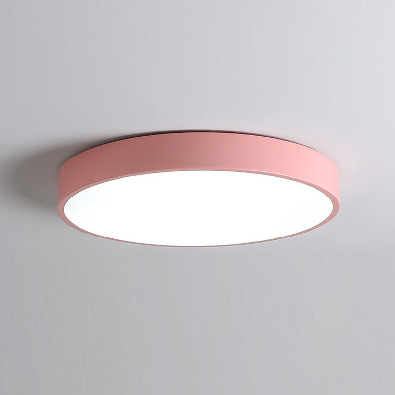 Plafonnier LED rond Simple et nordique, éclairage encastré pour chambre à coucher