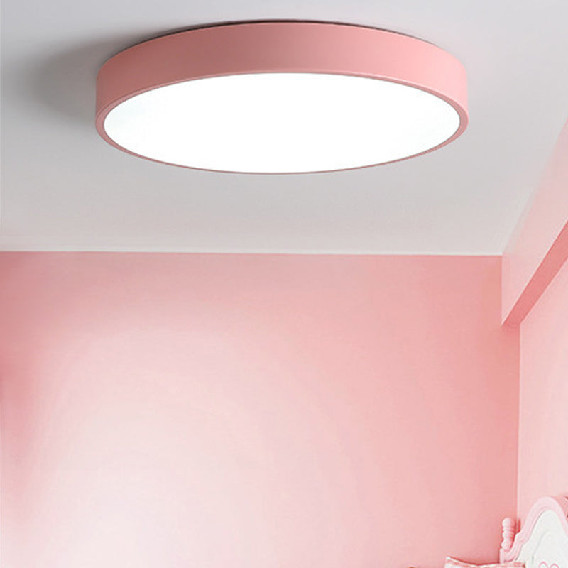 Plafonnier LED rond Simple et nordique, éclairage encastré pour chambre à coucher