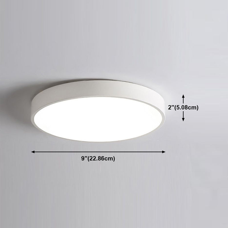 Plafonnier LED rond Simple et nordique, éclairage encastré pour chambre à coucher