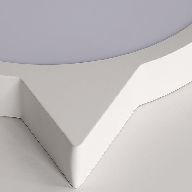 Nordic Simple Ceiling Light Metal LED Flush Mount Lighting for Bedroom