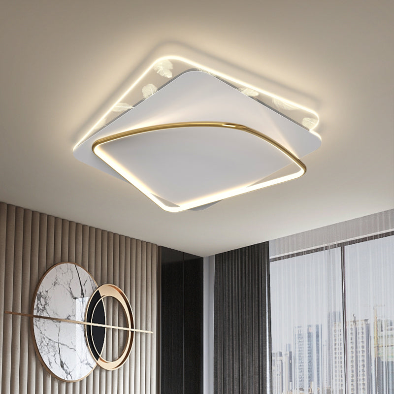 2 Light Ceiling Lamp Modern Style Metal Ceiling Lighting for Dining Room