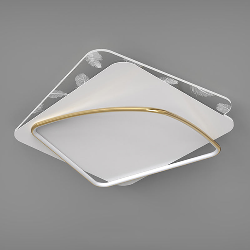 2 Light Ceiling Lamp Modern Style Metal Ceiling Lighting for Dining Room