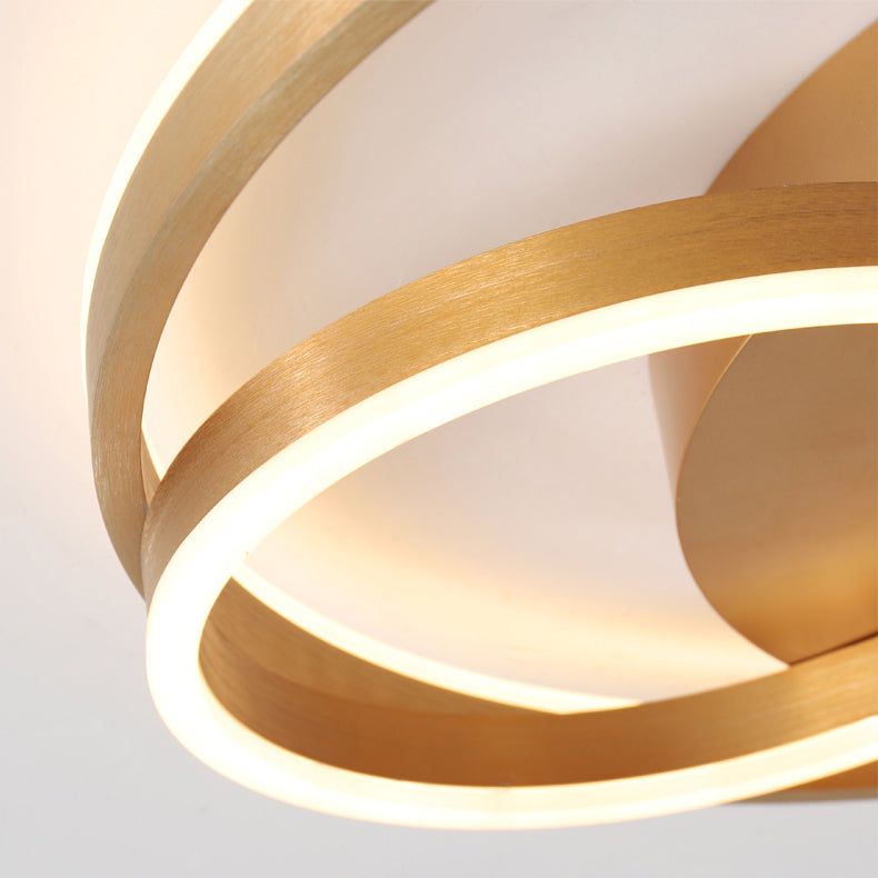 LED-Unterputz-Deckenleuchten, goldene Ring-Deckenleuchte für Schlafzimmer