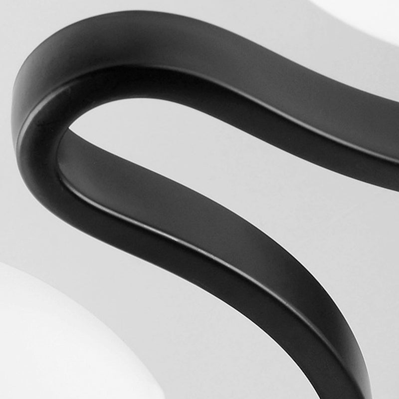 Wohnzimmer Deckenbeleuchtung Simplicity Glas Schwarz Halbbündig Mount Lampe