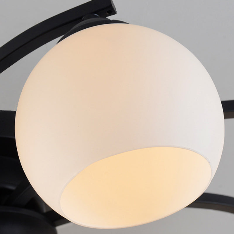 Lámpara de montaje de punto de luz de techo de bola tradicional en negro