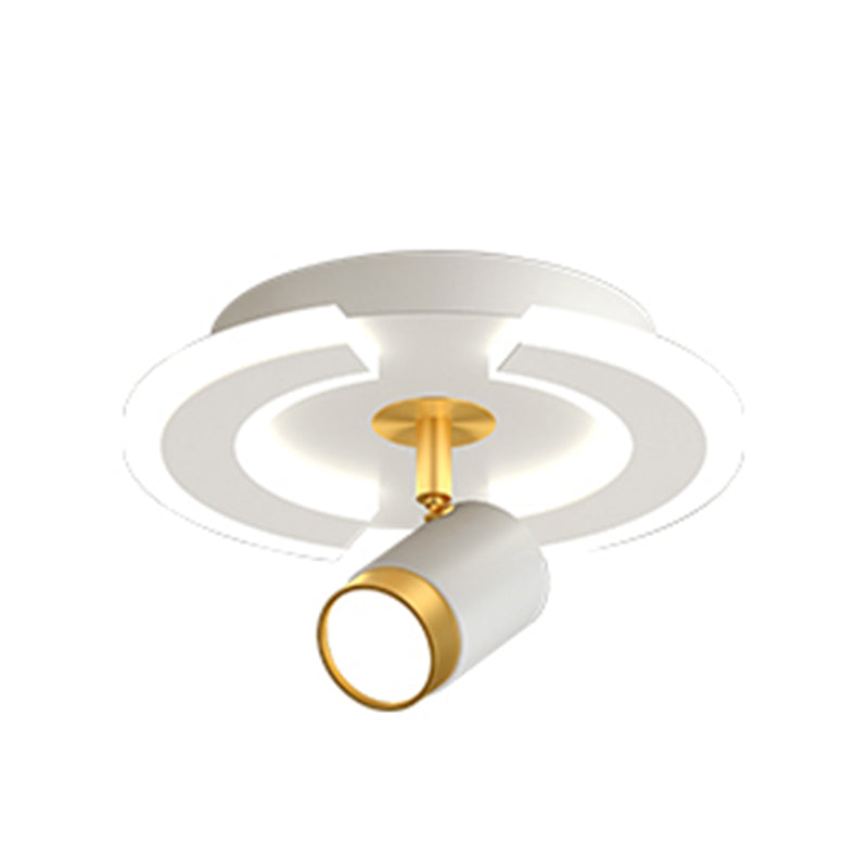 LED Flush Mount Light with Spotlights Modern Ceiling Lamp for Foyer Bedroom