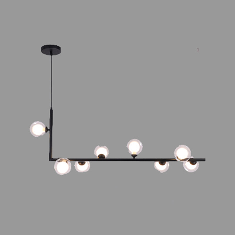 Islas contemporáneas Ligera simplicidad accesorio de iluminación colgante de vidrio para sala de estar