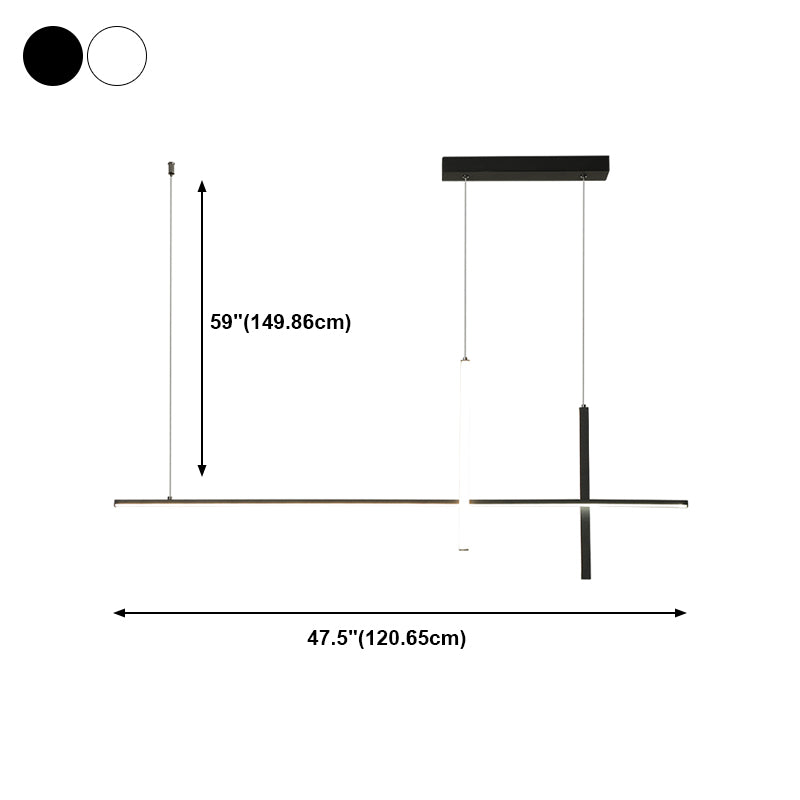 Zeitgenössische Inseln Leichte Einfachheit hängende Beleuchtung für Wohnzimmer