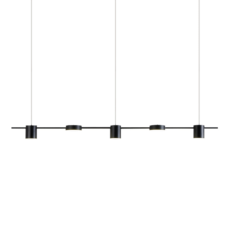 Cylinder Shape Island Lights Modern Style Metal Pendant Lighting Fixtures