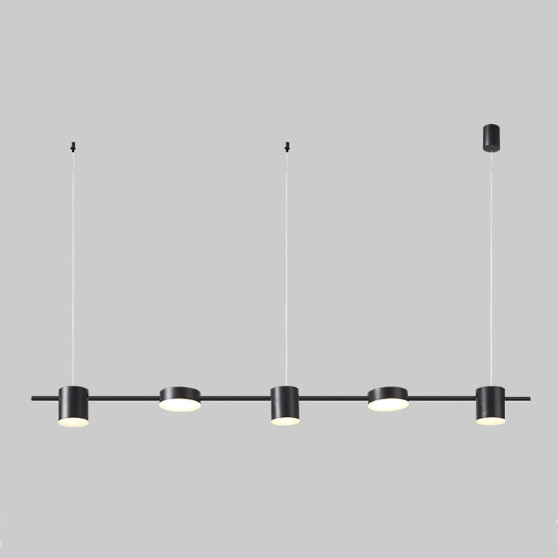 Zylinderform Island Lichter moderner Metallanhänger Beleuchtungskörper