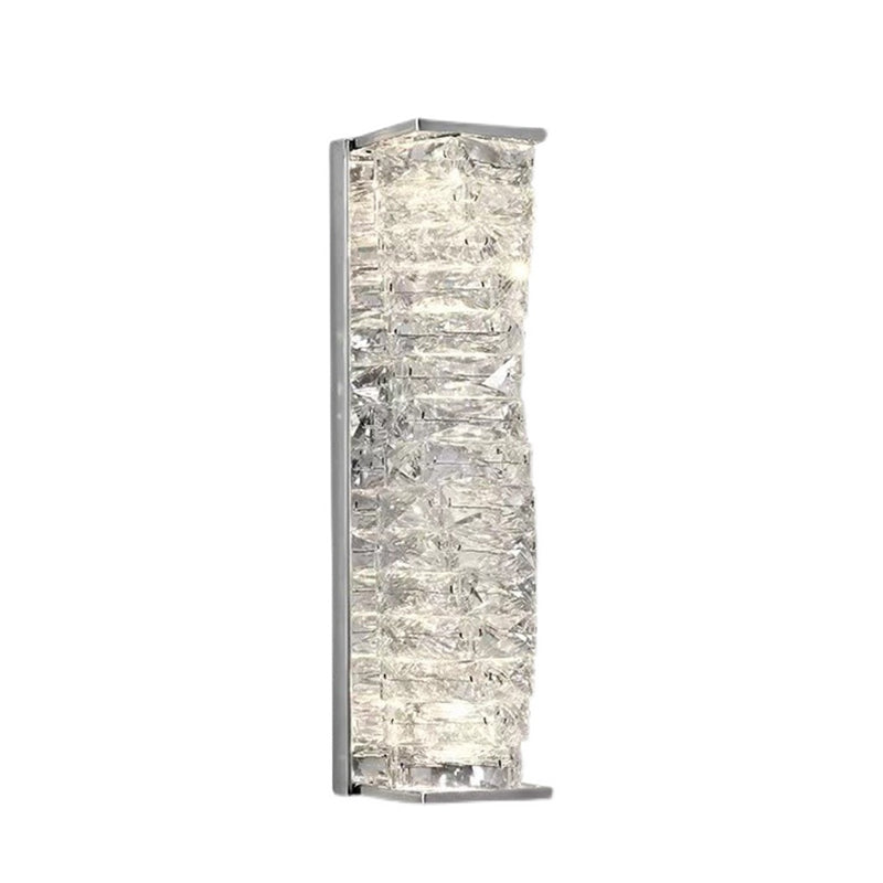 Postmodern Style Crystal Wall Light Geometric LED Wall Sconce for Living Room
