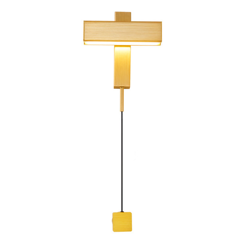 Luz de aluminio nórdica luz geométrica rotatable LED pared apliques para sala de estar