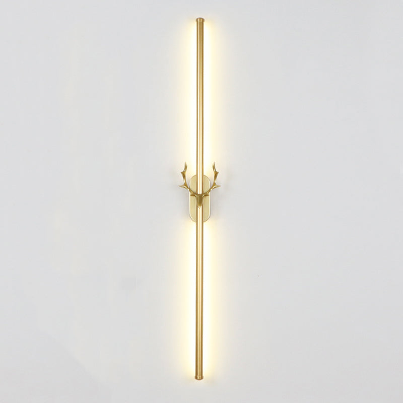 Obelle linéaire Mall Murce Style moderne 1 Light Mur Mur Mount luminaire en or