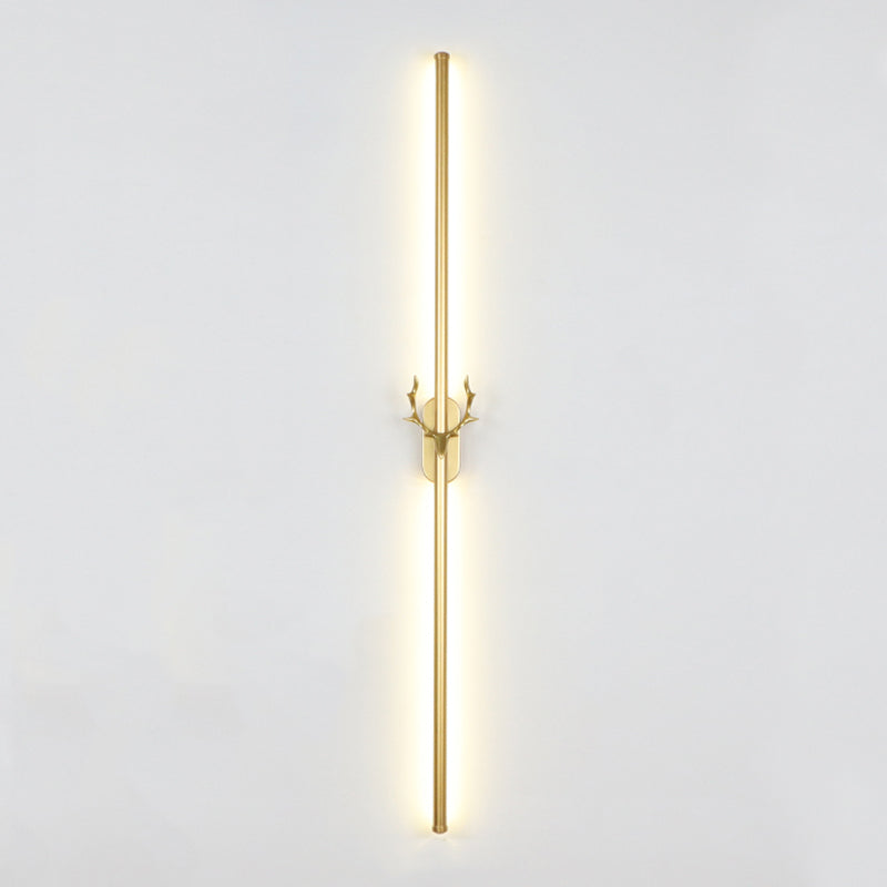 Obelle linéaire Mall Murce Style moderne 1 Light Mur Mur Mount luminaire en or