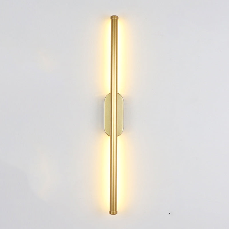 Obelle linéaire Mall Murce Style moderne 1 Light Mur Mur Mount luminaire en or