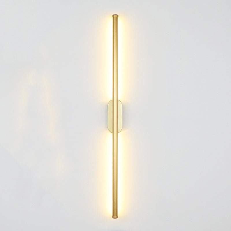 Obelle linéaire Mall Murce Style moderne 1 Light Mur Mur Mount luminaire en or