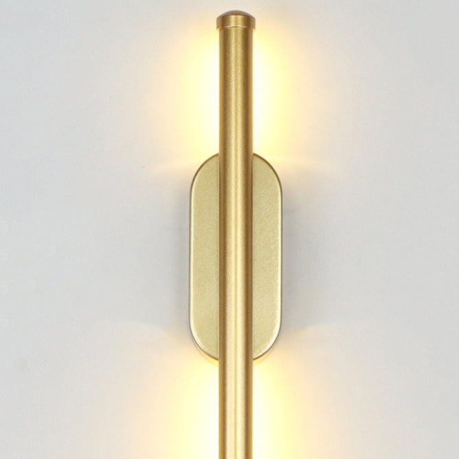 Obelle linéaire Mall Murce Style moderne 1 Light Mur Mur Mount luminaire en or