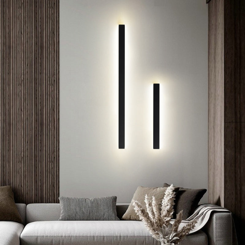 Éclairage de mur en métal linéaire