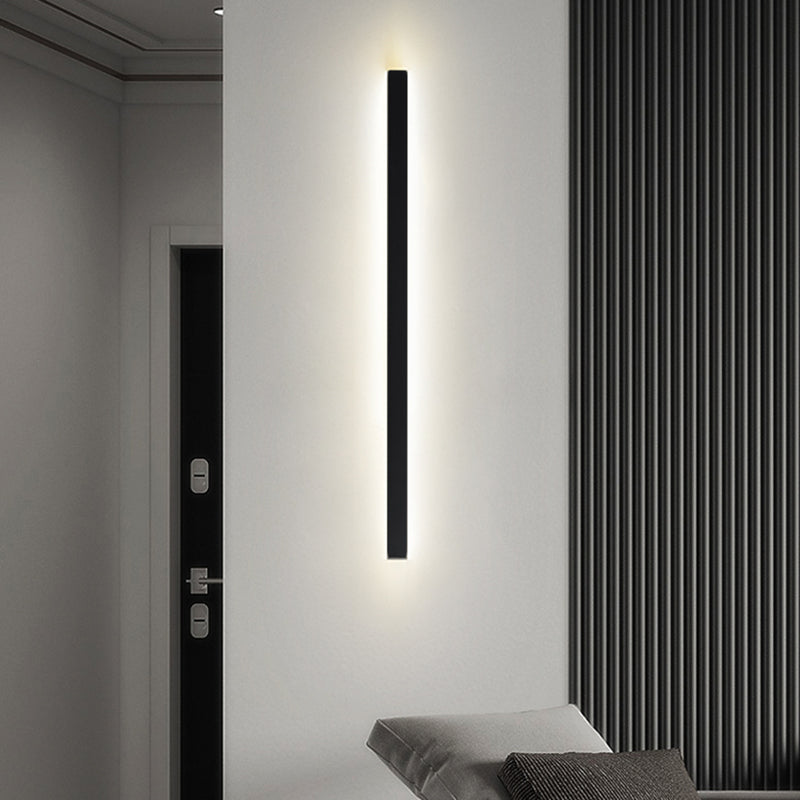 Éclairage de mur en métal linéaire