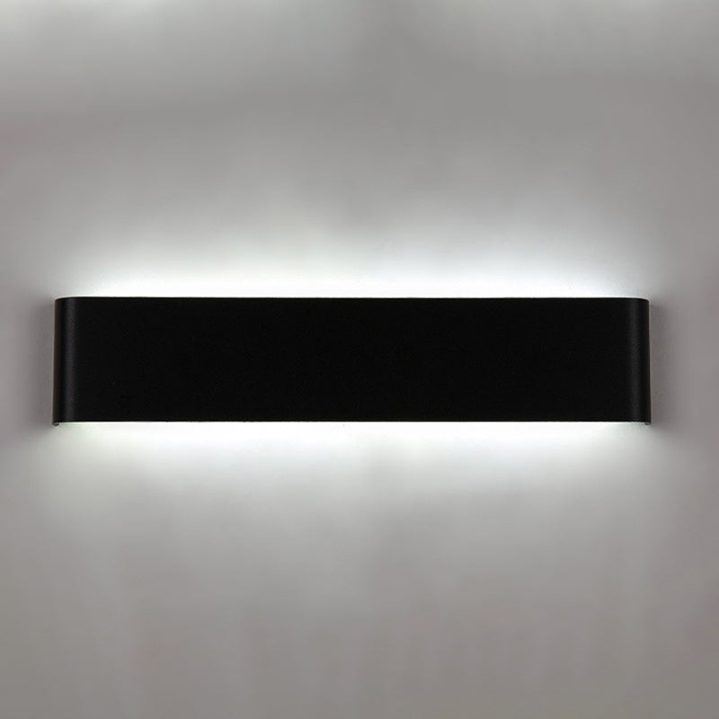 1 Light Metal Wall Sconce Modern Style Linear Shade Wall Mounted Lighting