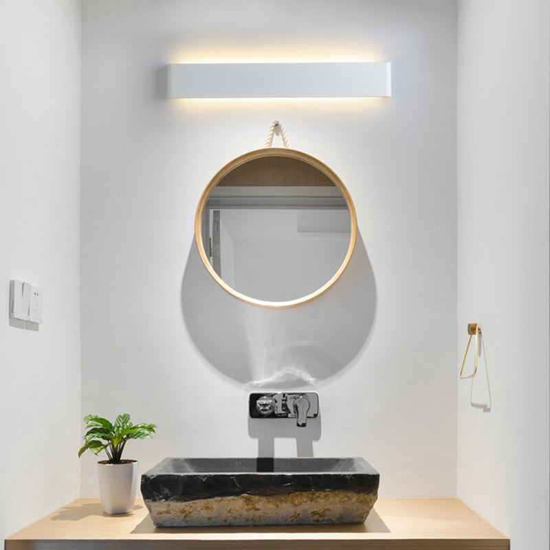 1 Light Metal Wall Sconce Modern Style Linear Shade Wall Mounted Lighting