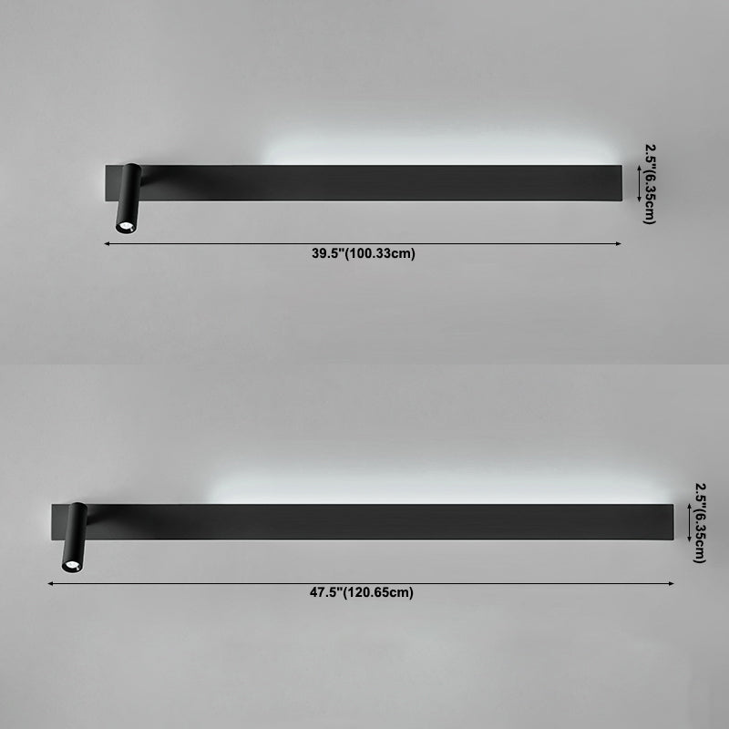 Obelle linéaire Mur Murce MODERNE MODERNE 1 LUMIÈRE LECTURE LECTURE MUR MURD