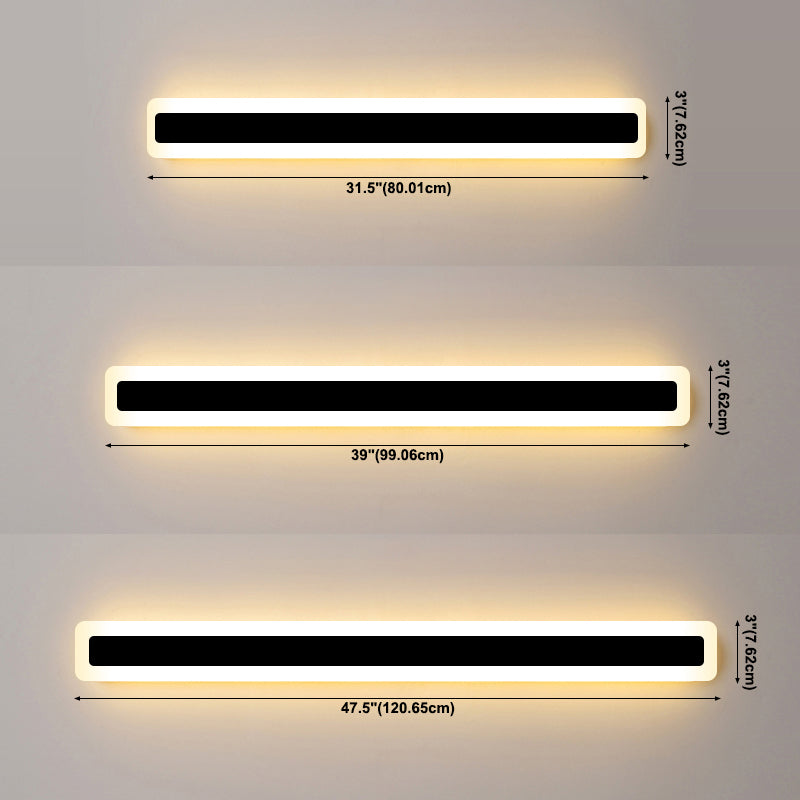 Linearer Schatten Metall Wandleuchte modern