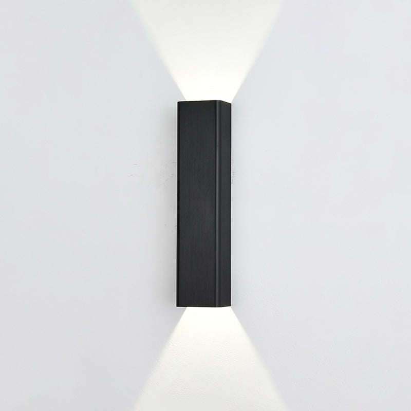 Square Shade Metal Murce Galce Modern Style 2 LICTES ÉCLAIRAGE MURD