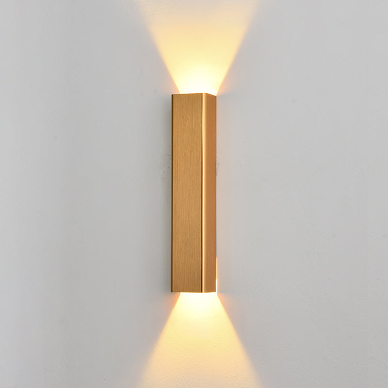 Square Shade Metal Murce Galce Modern Style 2 LICTES ÉCLAIRAGE MURD