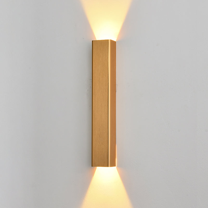 Square Shade Metal Murce Galce Modern Style 2 LICTES ÉCLAIRAGE MURD