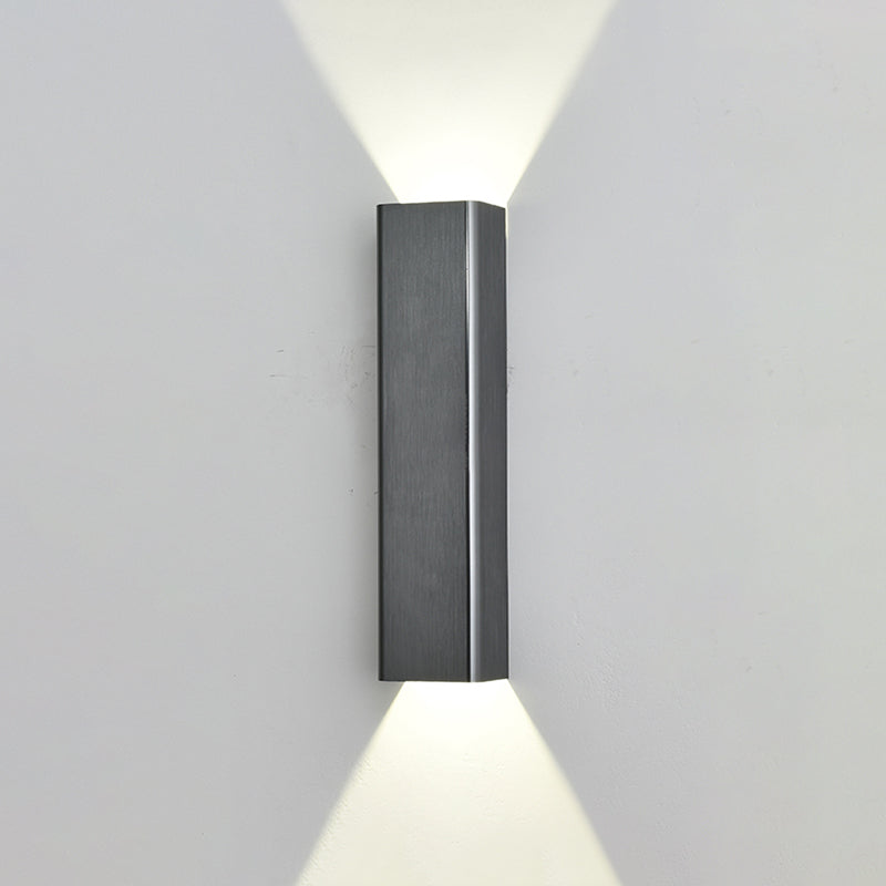 Square Shade Metal Murce Galce Modern Style 2 LICTES ÉCLAIRAGE MURD